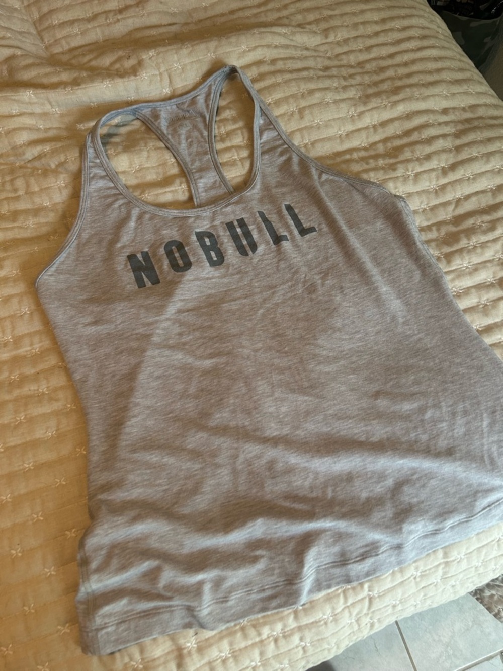 NOBULL Light Gray Racerback Training Tank